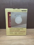 New Box Portfolio Interior Ceiling Fixture Item #74457 H 60 Watt Max. Fixed Price $12.99.