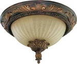 Quorum International Q3230-13 Gold Madeleine 2-LIGHT Flushmount Ceiling Fixture. Fixed Price $170.00.