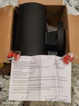 2PK Matte Black Ken & Ricky Outdoor Wall Sconces Exterior Light Fixture Cylinder. Fixed Price $19.99.