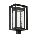 Urbandale Large 1-LIGHT Textured Black Stonestrong Outdoor Post W/led. Fixed Price $289.00.