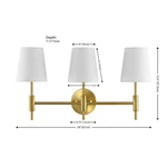 Safavieh Darya 3 Lt 24" Wall Sconce, Reduced Price 2172751405 SCN4119B. Fixed Price $77.00.