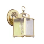 Sunset Lighting F6840-10 Outdoor Wall Sconce With Clear Beveled Glass, Polished. Fixed Price $39.99.