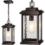 Vianis Bronze Large Outdoor Pendant Light Fixtures With Water Glass, Anti-rus.... Fixed Price $121.68.