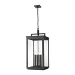 Z-lite Hartwell 6 Light Outdoor Chain Mount Ceiling Fixture Sand Black Color. Fixed Price $1116.00.