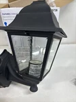 Portfolio Outdoor Wall Lantern #0356736 Black Finish 7.09 X 14 #G5. Fixed Price $30.00.