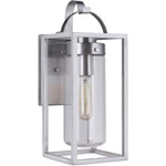 Satin Aluminum One Light Outdoor Wall Mount From The Neo Collection. Fixed Price $128.00.
