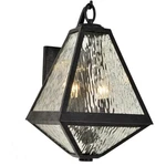 Crystorama GLA-9722-WT-BC Glacier Outdoor Wall Light Black Charcoal. Fixed Price $318.40.