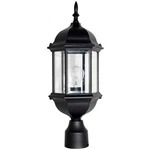 Designers Fountain 2976-BK Devonshire Outdoor Post Lanterns, 20IN H, Black. Fixed Price $72.65.