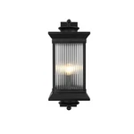 Elegant Lighting Collins 9.5" Outdoor Wall Sconce, Black - OD316W24BK. Fixed Price $234.00.