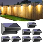 Solar Fence Lights, Outdoor Waterproof Warm White & Color Glowt, Led, For Backya. Fixed Price $79.95.
