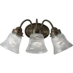 Progress Lighting P3289-20 Antique Bronze Prismatic Glass Bath Vanity. Fixed Price $34.95.