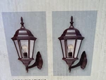 Outdoor Coach Lantern (2-PACK) By Bel Air Bronze Finish Made Usa. Fixed Price $58.85.