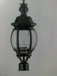 Trans Globe Lighting 4061 Bk Classic Three Medium Post Top Mount (#43. Fixed Price $120.00.