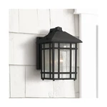 Kathy Ireland Jardin Jour 11" Black Dusk To Dawn Outdoor Wall Light. Fixed Price $231.20.