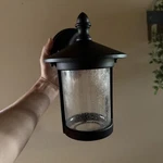 Project Source Wall Seedy Glass Black Finish #1520444 (only Lantern!!). Fixed Price $15.00.