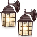 2-PACK Dusk To Dawn Outdoor Wall Light, Waterproof Exterior Lantern Lightin. Fixed Price $99.99.