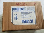 New Box Vintage Progress P5601-31 5" Inch Black Outdoor Ceiling Light. Fixed Price $16.31.