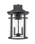 Textured Black Two Light Outdoor Wall Sconce From The Namath Collection. Fixed Price $199.90.