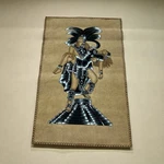 Amor Eterno Aztec Burnished And Painted Leather Wall Hanging Home Decor. Fixed Price $19.49.