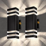 Modern Outdoor Wall Lights 2-PACK Dusk To Dawn Waterproof Sconces. Fixed Price $107.99.