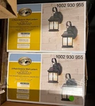 4X Hampton Bay 10.5 In. 1-LIGHT Bronze Outdoor Wall Sconce Seeded Glass. Fixed Price $75.00.