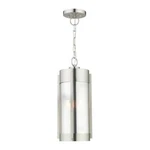Livex Sheridan Light Outdoor Pendant Lantern, Nickel/ep Smoke 22385-91. Fixed Price $579.96.