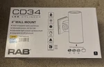 Rab CD34-4WK(BLACK) Wall Mount Led Cylinder Field Adjustable New Box. Fixed Price $100.00.
