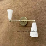 Mid Century Modern Raw Brass Sputnik Chandelier Light Fixture Wall Adjusta. Fixed Price $154.00.