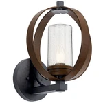 Kichler 59067 Grand Bank 15" Tall Outdoor Wall Sconce - Auburn Stained. Fixed Price $69.60.