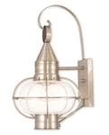 Livex Lighting Newburyport Wall Lantern, Brushed Nickel 26904-91. Fixed Price $479.96.