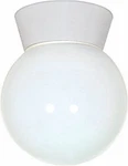 Nuvo 77-532 8" Utility Light, Outdoor Ceiling With White Glass Globe. Fixed Price $36.96.