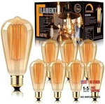 8-PACK Edison Bulbs,antique Vintage Style,incandescent Count (pack Of 1). Fixed Price $35.63.