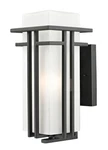 Z-lite 549M Black Abbey 1-LIGHT Outdoor Wall Sconce With Matte Opal Shade. Fixed Price $208.60.