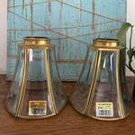 Hampton Bay Beveled Glass Brass 6-PANEL Lamp Light Shade Replacement 2 1/4 Pc. Fixed Price $26.99.