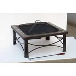 30 In. X 19.5 Square Slate Tile Fire Pit. Fixed Price $141.12.