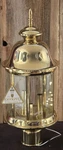 Open Box Vintage Quoizel Solid Brass Outdoor Post Lantern Light AT9023B. Fixed Price $90.00.