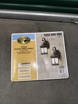 Hampton Bay 1-LIGHT Bronze Outdoor Wall Mount Lantern Seeded 2 Pack. Fixed Price $49.99.