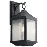 Kichler 49986 Black Springfield Single Light 21-1/4"H Outdoor Wall Sconce. Fixed Price $349.99.