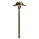 Kichler 12V Brass Path Light 8.5X8.5X23.25", Centennial - 15480CBR. Fixed Price $179.99.