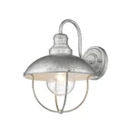 Z-lite 590M Ansel 14" Tall Wall Sconce Galvanized. Fixed Price $160.00.