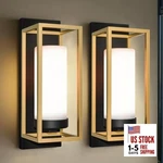 Alvime Modern Outdoor Wall Lights 2 Pack, Brushed Gold & 15.13 Inches. Fixed Price $112.39.