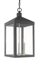 Livex Lighting 20587 Grey Nyack 3-LIGHT 11"W Outdoor Taper Candle Pendant. Fixed Price $651.96.