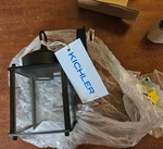 Kichler 9611BK Wall Lantern. Fixed Price $10.00.