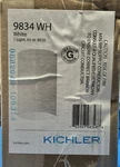 Kichler 9834 White 1-LIGHT BR30 Wall Cylinder Fixture 65W Sconce Nos. Fixed Price $23.95.