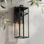John Timberland Lucas 18 3/4" High Sand Black Outdoor Wall Light. Fixed Price $179.99.