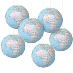 World Map Globes Hanging Paper Lantern Classroom Decorations Travel Theme.... Fixed Price $23.88.