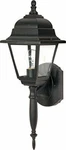 Nuvo 60/542 Textured Wall Lantern With Clear Glass, Black. Fixed Price $53.99.