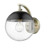 Golden Lighting 3219-1W-BLK Dixon 10" Tall Bathroom Brass. Fixed Price $129.99.