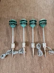 Lot Of Vtg Hinkley 29" Industrial Metal Landscape Pathway Lights 1004 Corded. Fixed Price $249.99.