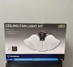 Westinghouse 7785000 Three Led Cluster Ceiling Fan Light Kit, Oil Rubbed Bronze. Fixed Price $30.00.